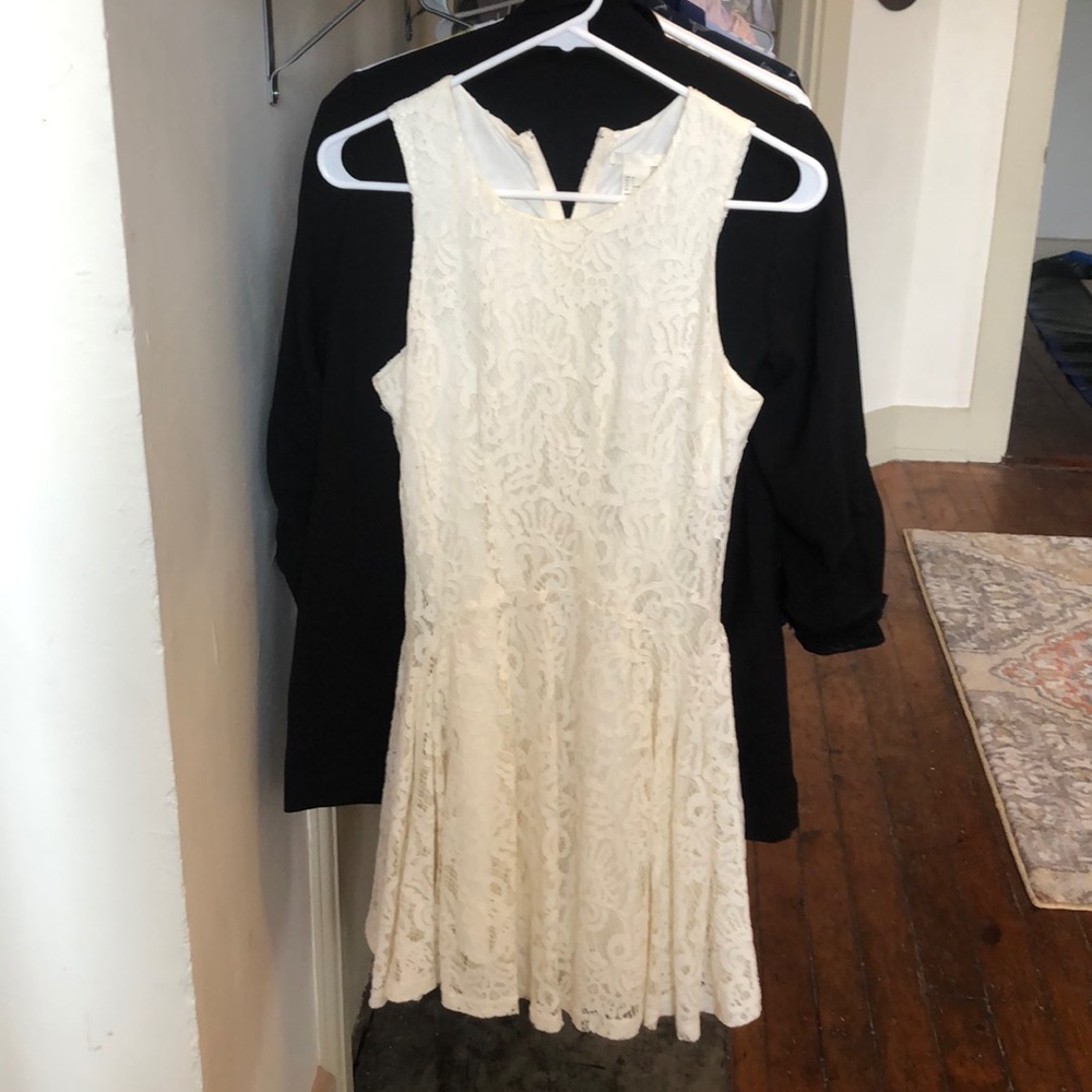 White floral dress